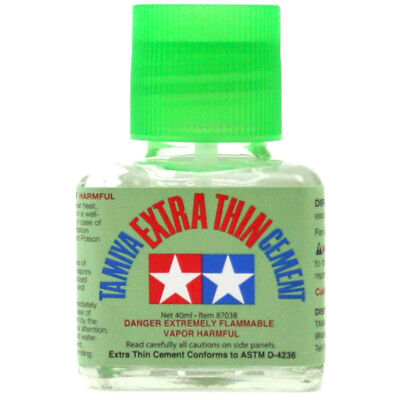 Colle Extra Fluide Tamiya 87038 (40 Ml) - Pinceau Intégré Pour Modélisme